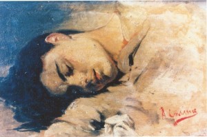 Antonio Cortina Farinós sleeping figure