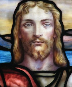 Christ photo by David Hinchen, Lamb Window, First Presbyterian Church of Albany